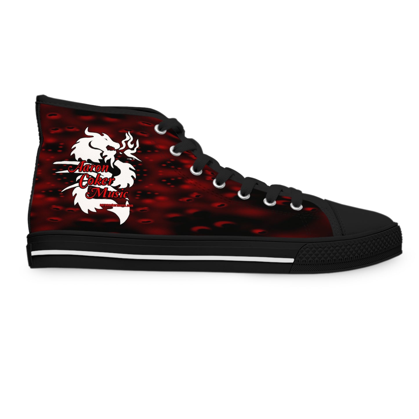 Aaron Coker Music White Dragon Women's High Top Sneakers