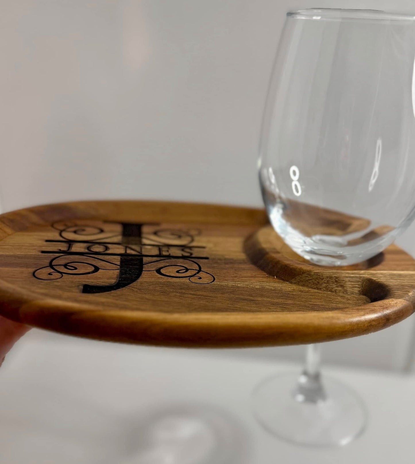 Custom Monogram Wine and Cheese Charcuterie Board
