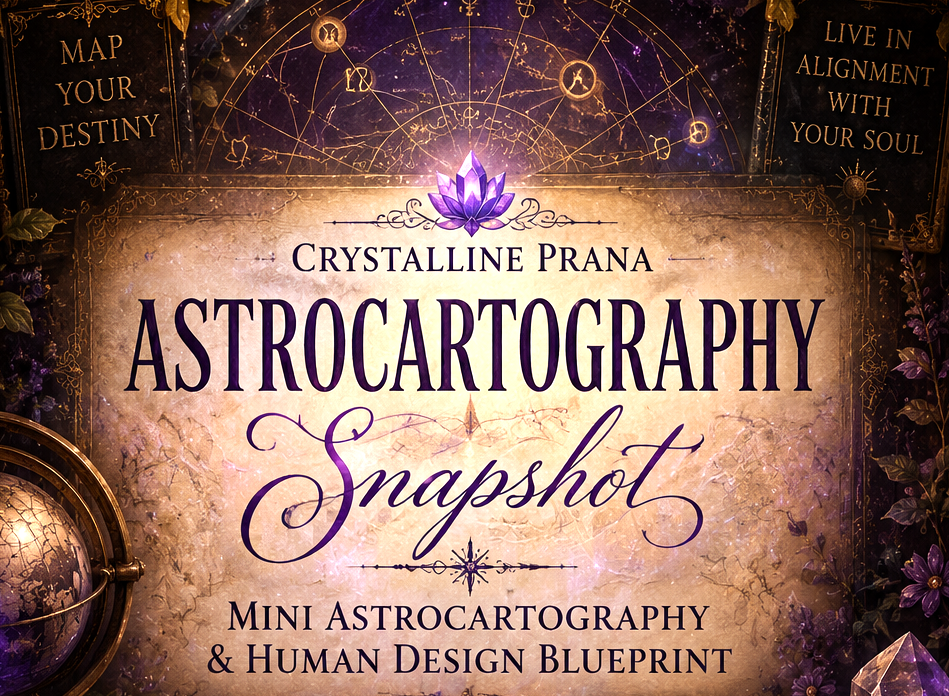 Crystalline Prana Astrocartography Map & Human Design Blueprint