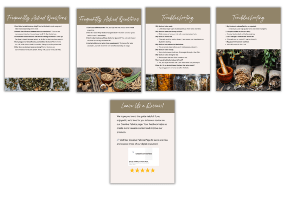 Herbal Tincture Guide – DIY Natural Remedies (Printable Kit)