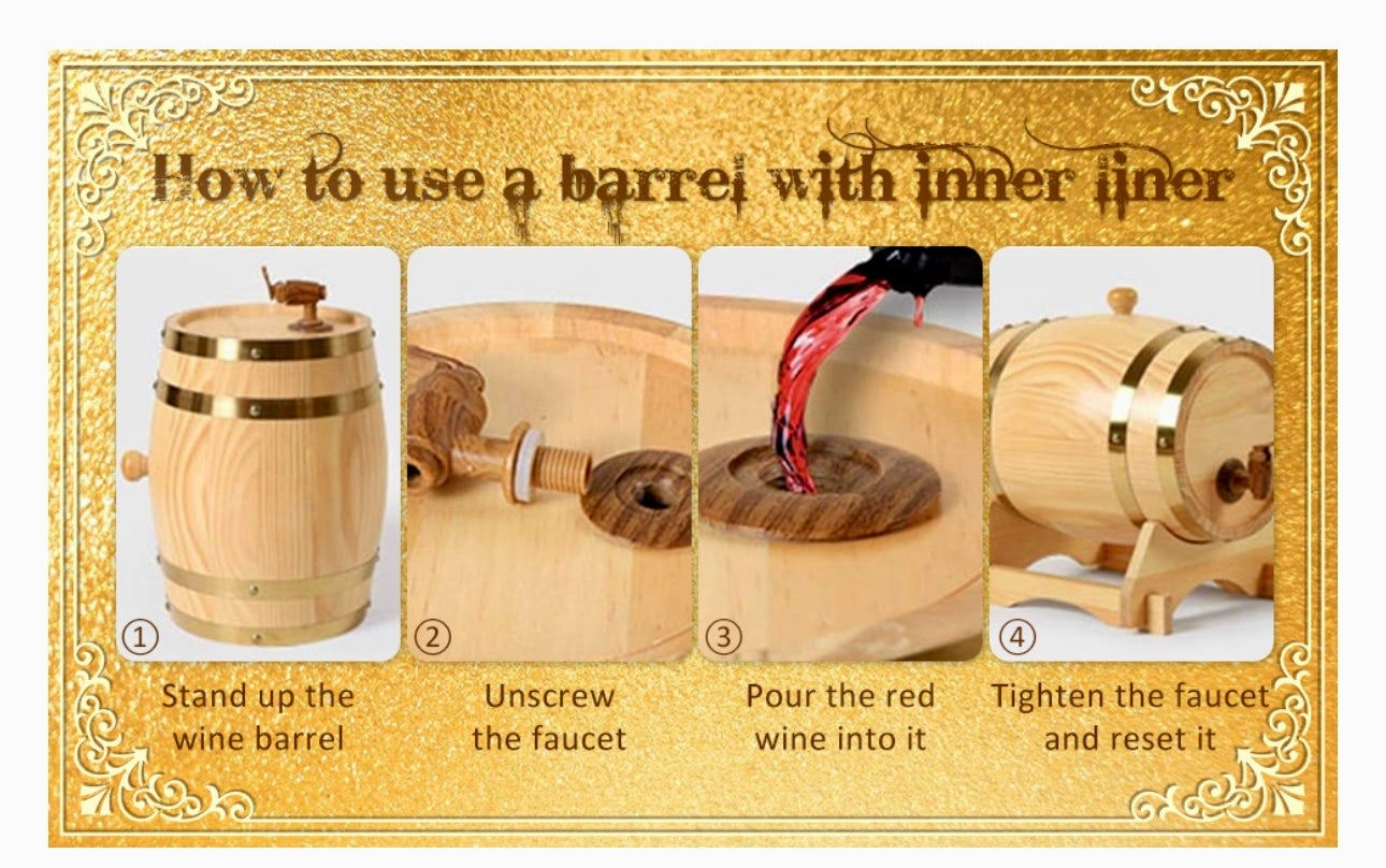 Company Logo Wine Whiskey Barrel or/and Gift Set