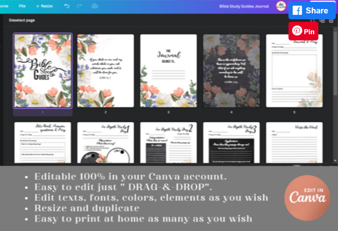 Bible Study Journal for Amazon KDP