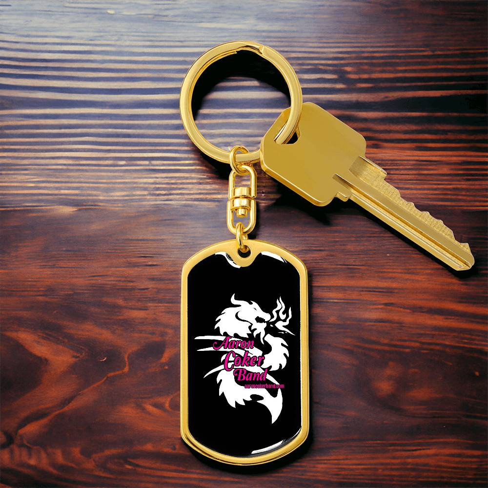 Aaron Coker Band Women's Dog Tag Keychain