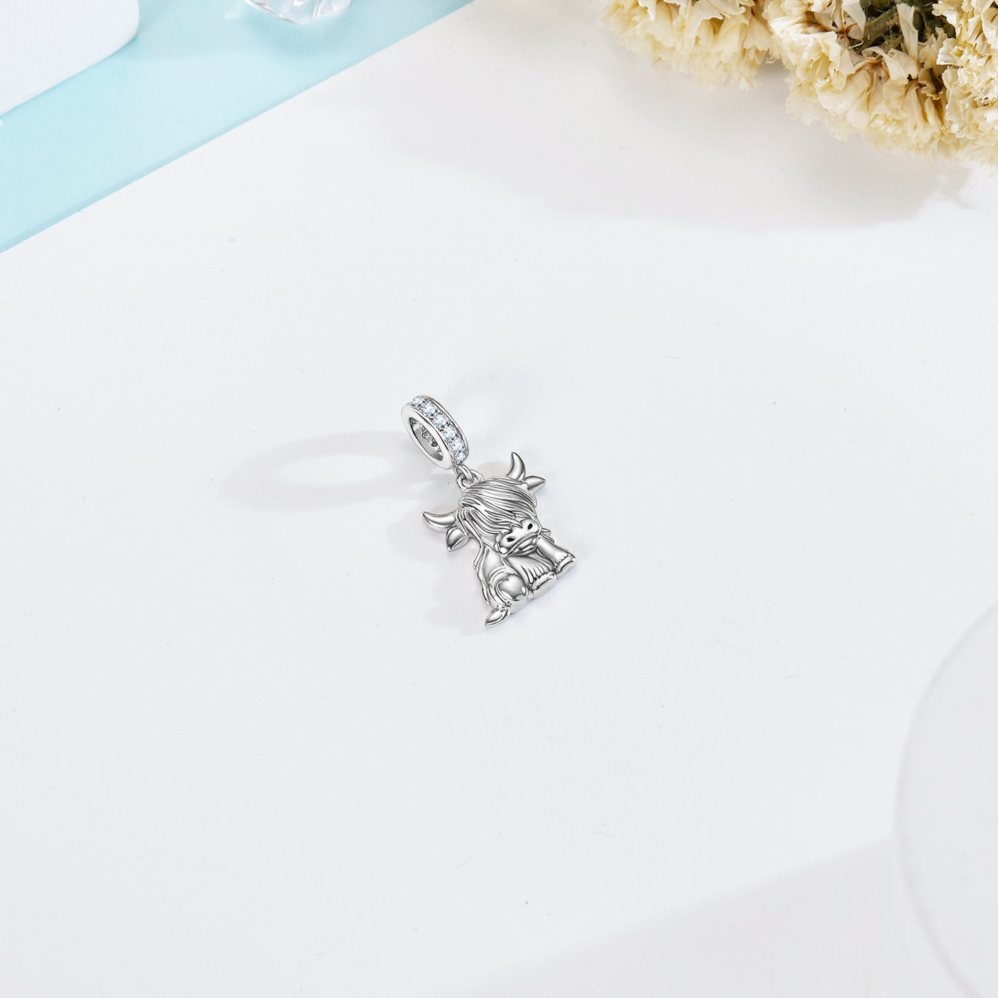 Highland Cow Charm Pendant