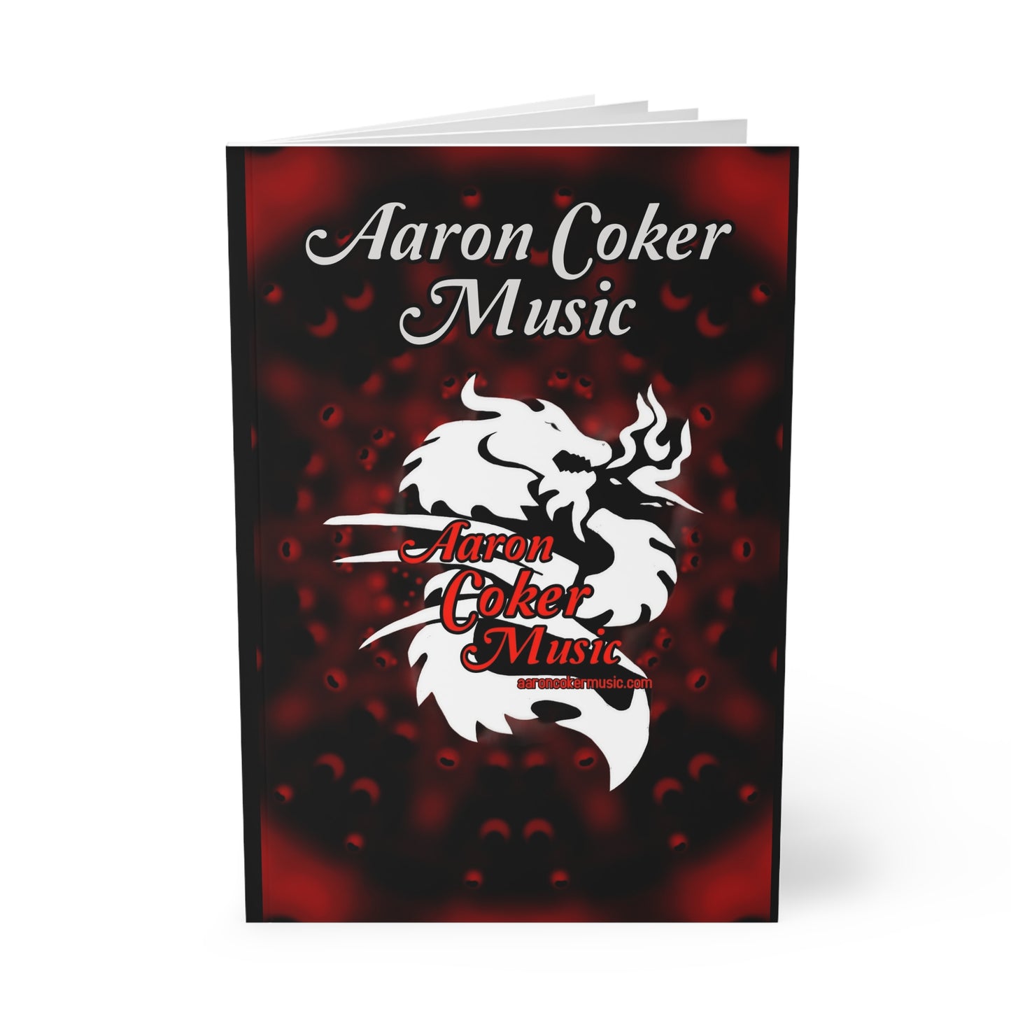 Aaron Coker Music White Dragon Softcover Notebook, A5