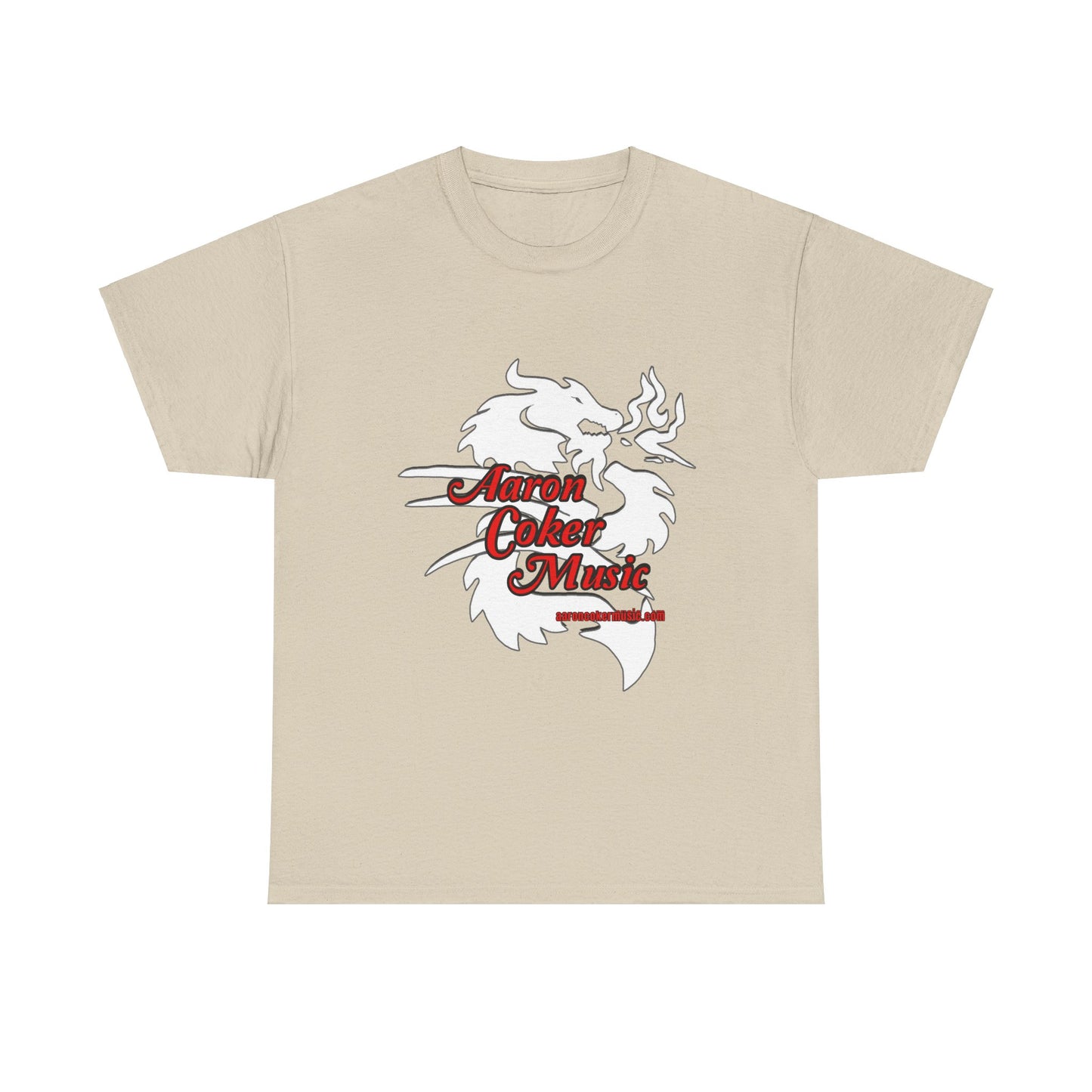 Aaron Coker Music White Dragon Men's Heavy Cotton Tee