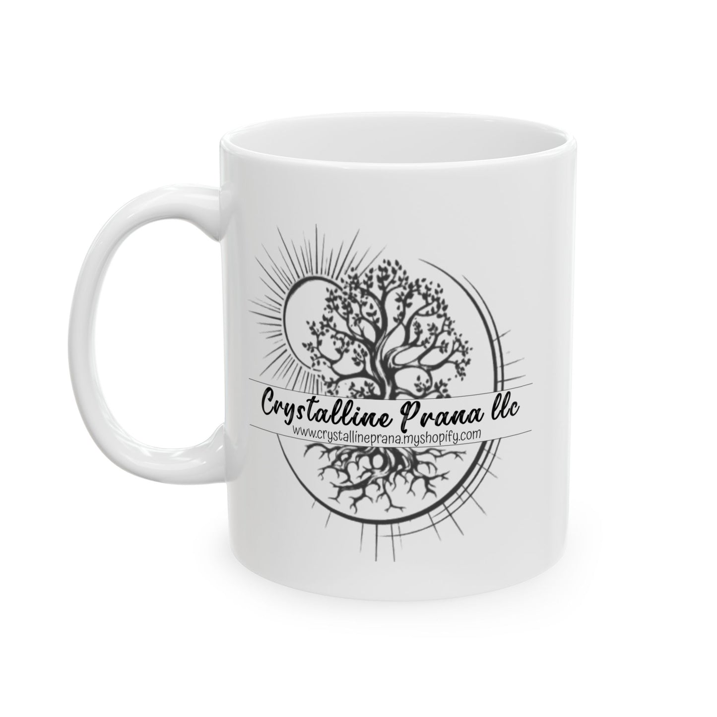 Crystalline Prana Ceramic Mug, (11oz, 15oz)