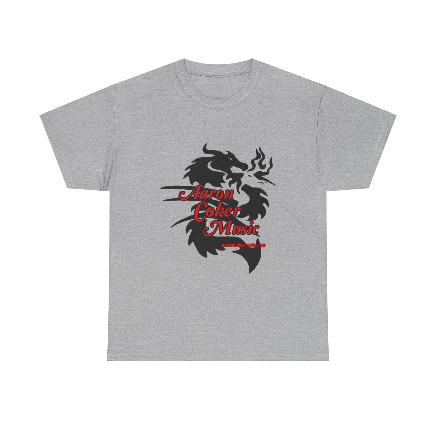 Aaron Coker Music Black Dragon Men's Heavy Cotton Tee