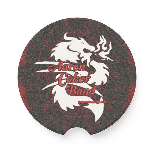 Aaron Coker Band White Dragon Soapstone Car Coaster