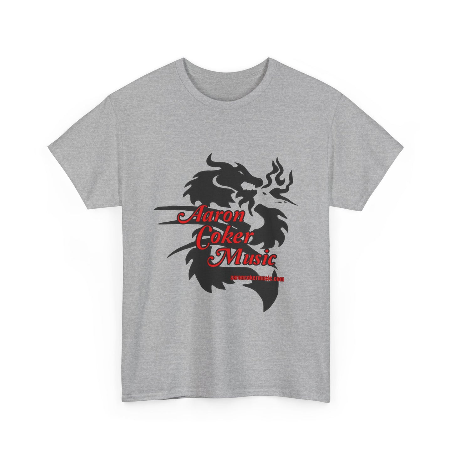 Aaron Coker Music Black Dragon Men's Heavy Cotton Tee