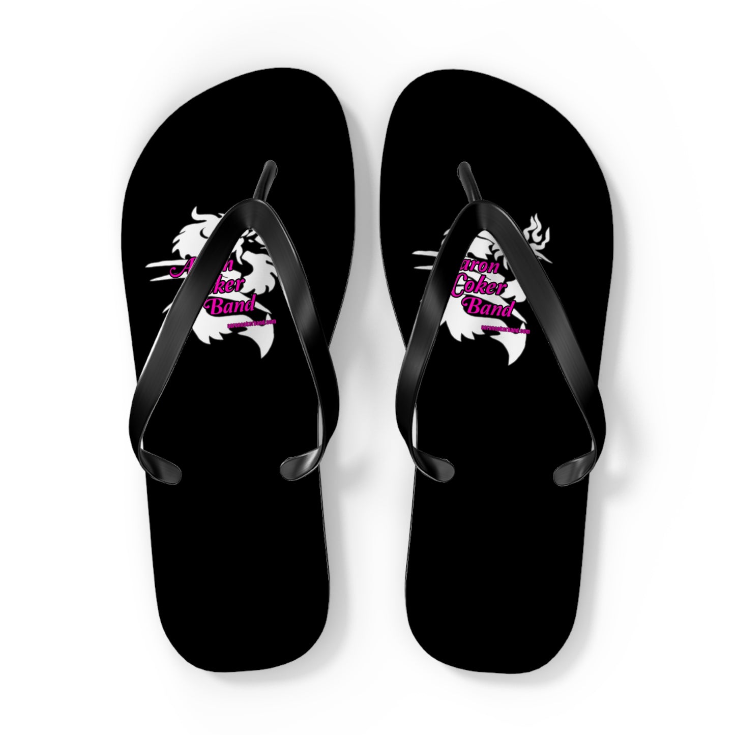 Aaron Coker Band White Dragon Women's Flip Flops