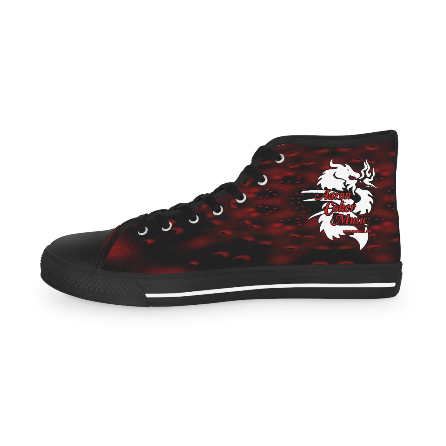 Aaron Coker Music White Dragon Men's High Top Sneakers