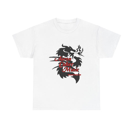 Aaron Coker Music Black Dragon Men's Heavy Cotton Tee