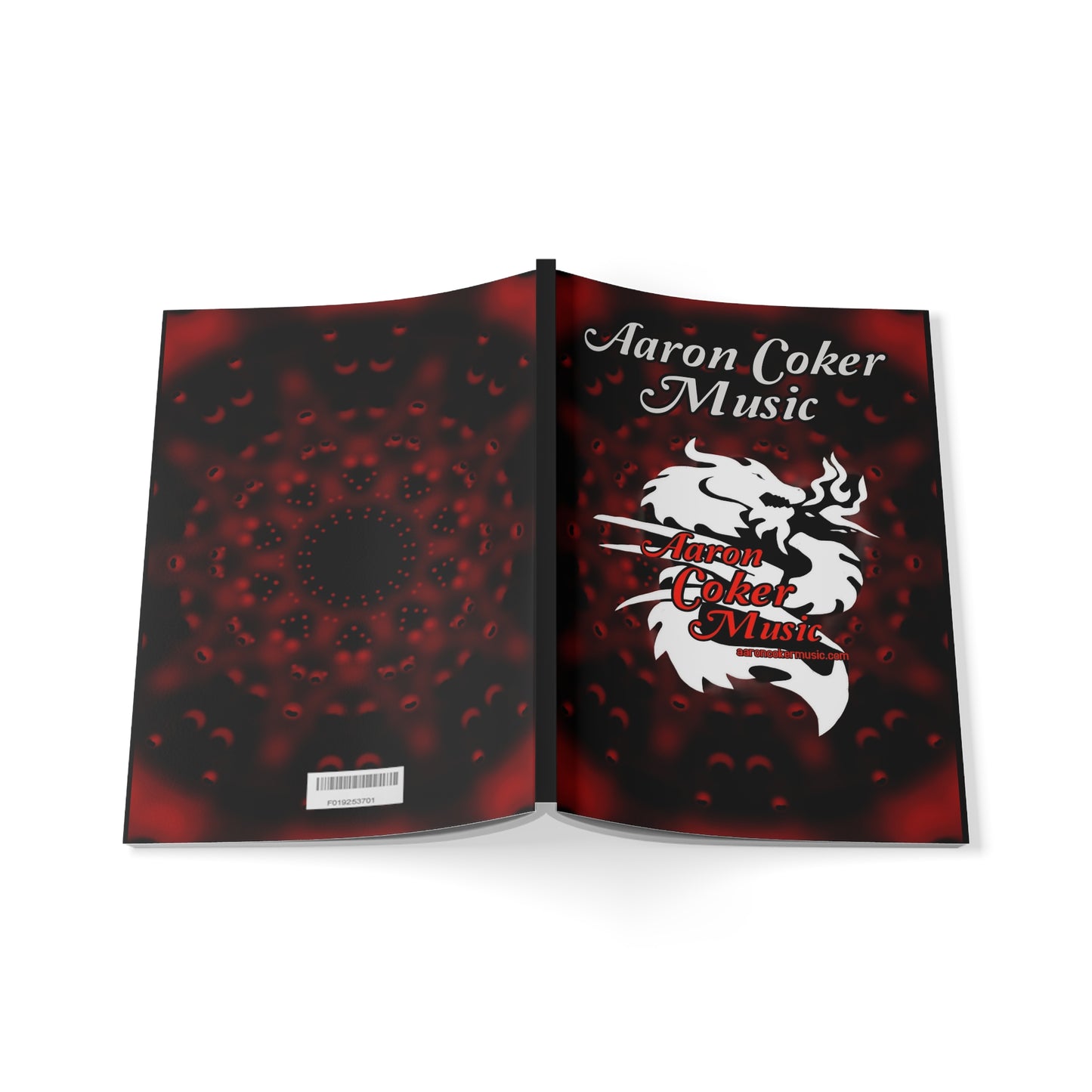 Aaron Coker Music White Dragon Softcover Notebook, A5