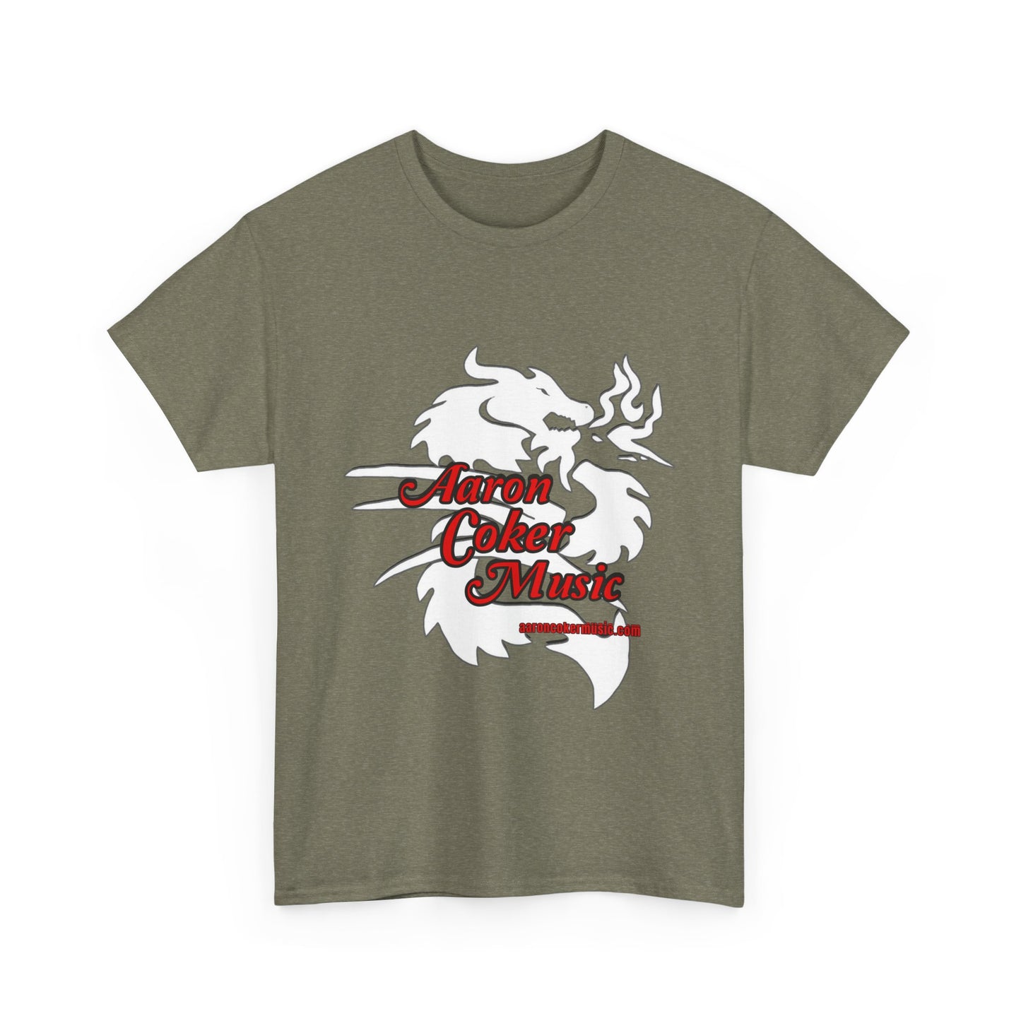 Aaron Coker Music White Dragon Men's Heavy Cotton Tee