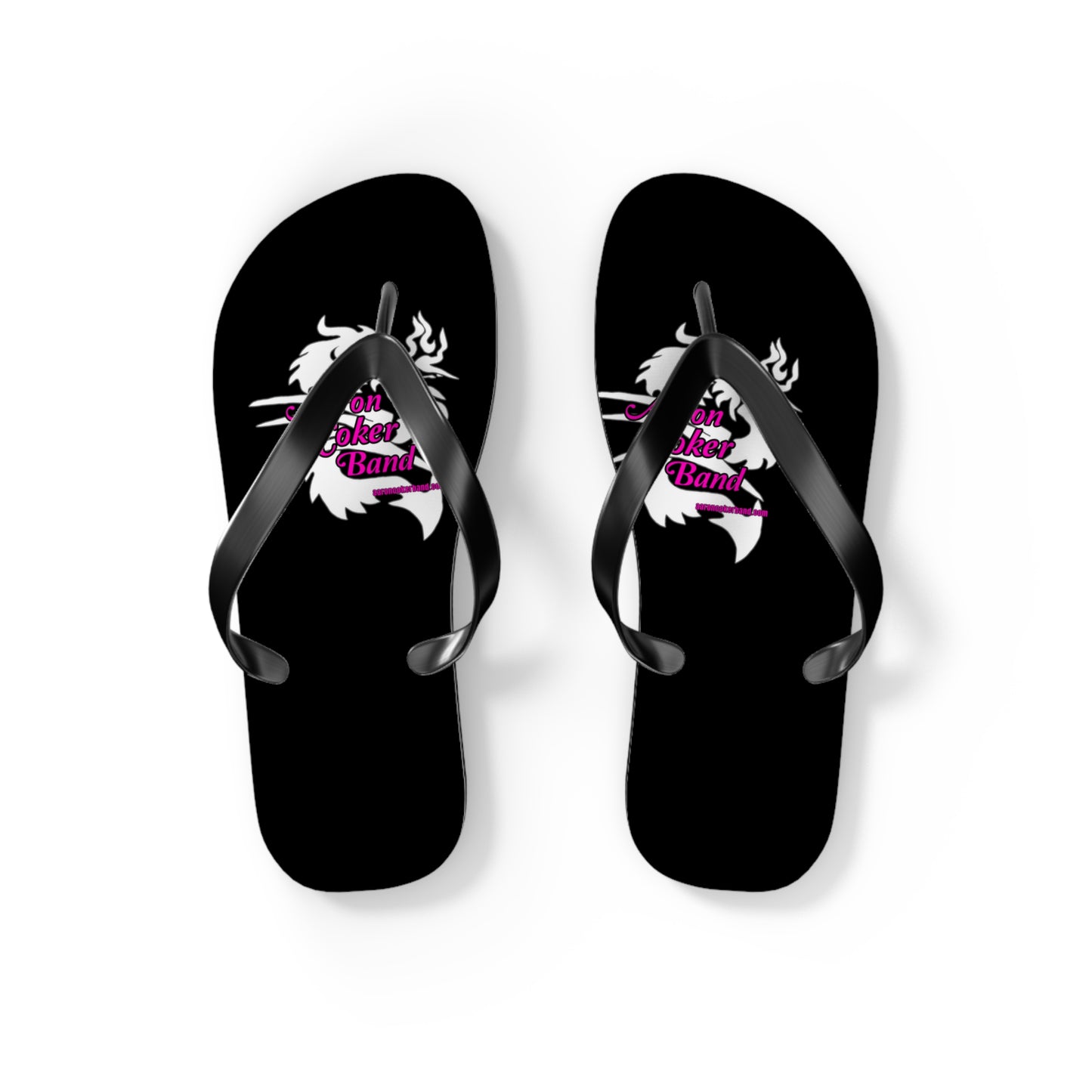 Aaron Coker Band White Dragon Women's Flip Flops