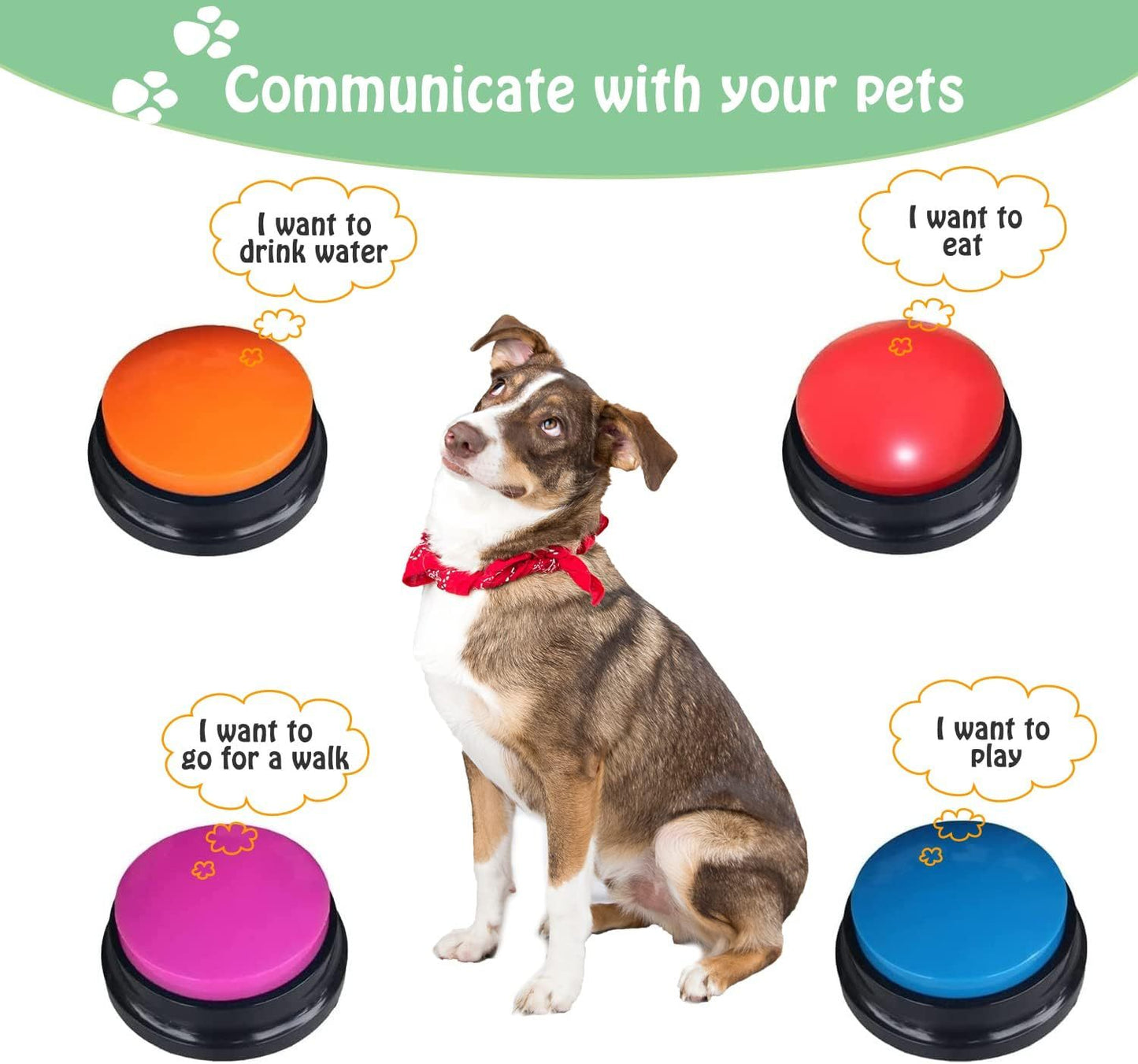 Button For Communication Pet Training Buzzer