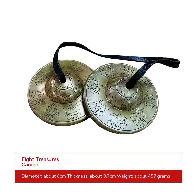 Nepal Tibetan Pure Copper Tingsha Bells Handmade Cymbals