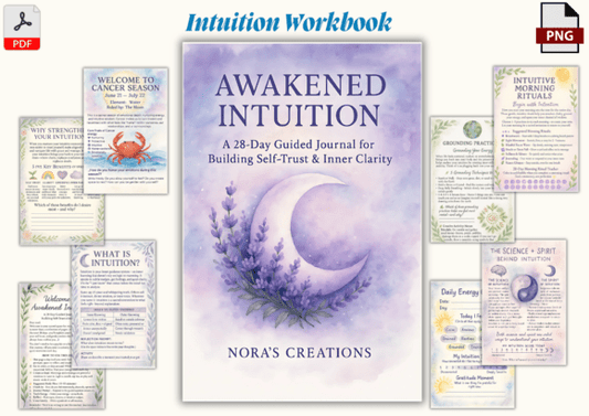 Awakened Intuition: A 28-Day Guided PDF Journal for Building Self-Trust & Inner Clarity Printable
