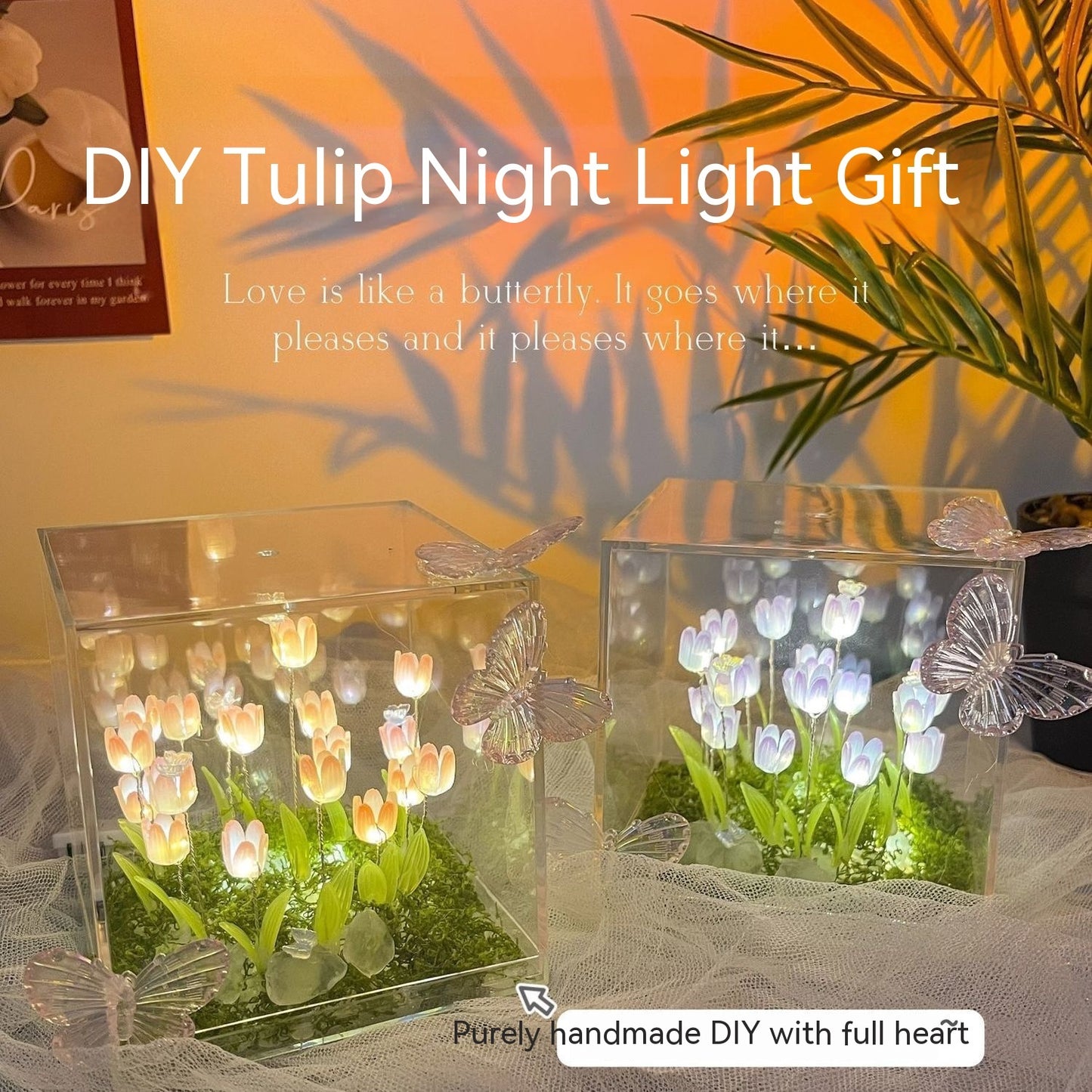 Butterfly Garden Tulip Night Lights