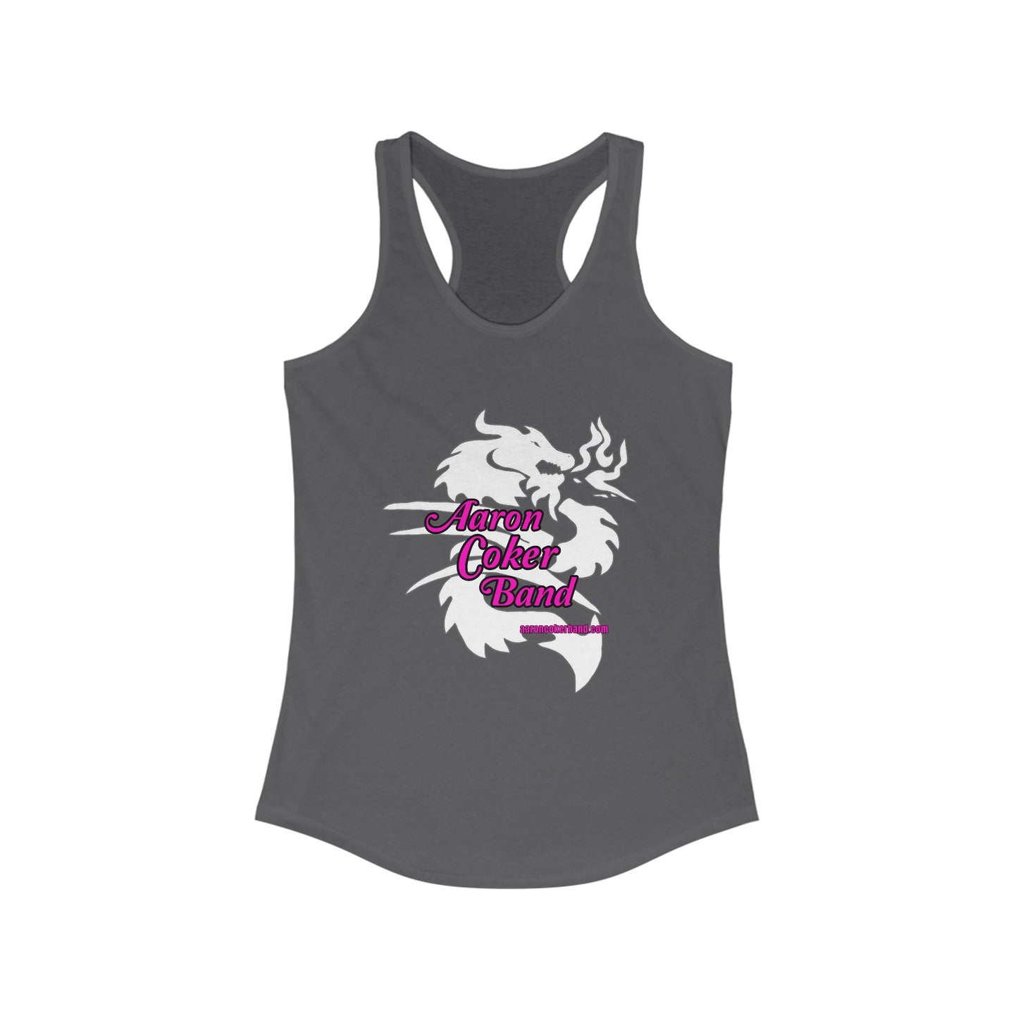 Aaron Coker Band White Dragon Women's Racerback Tank