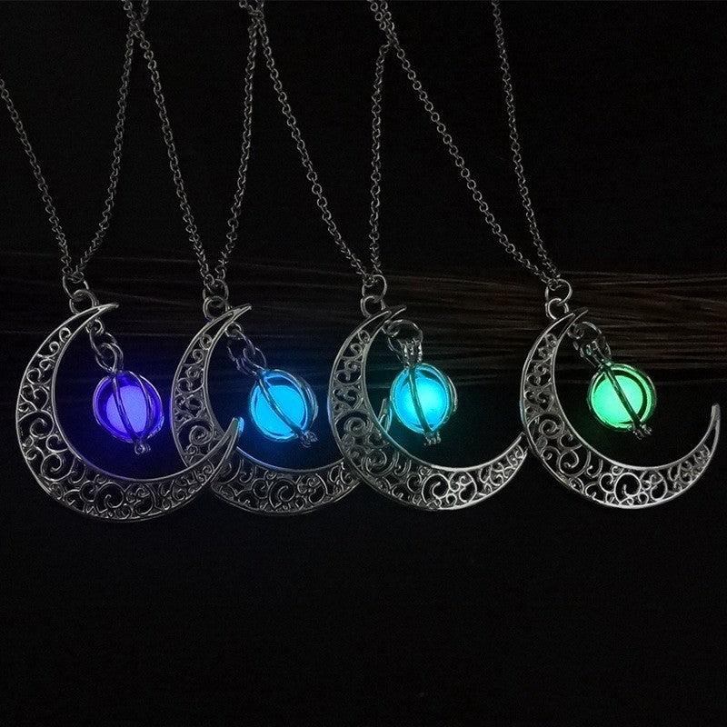 Moon Glowing Stone Necklace