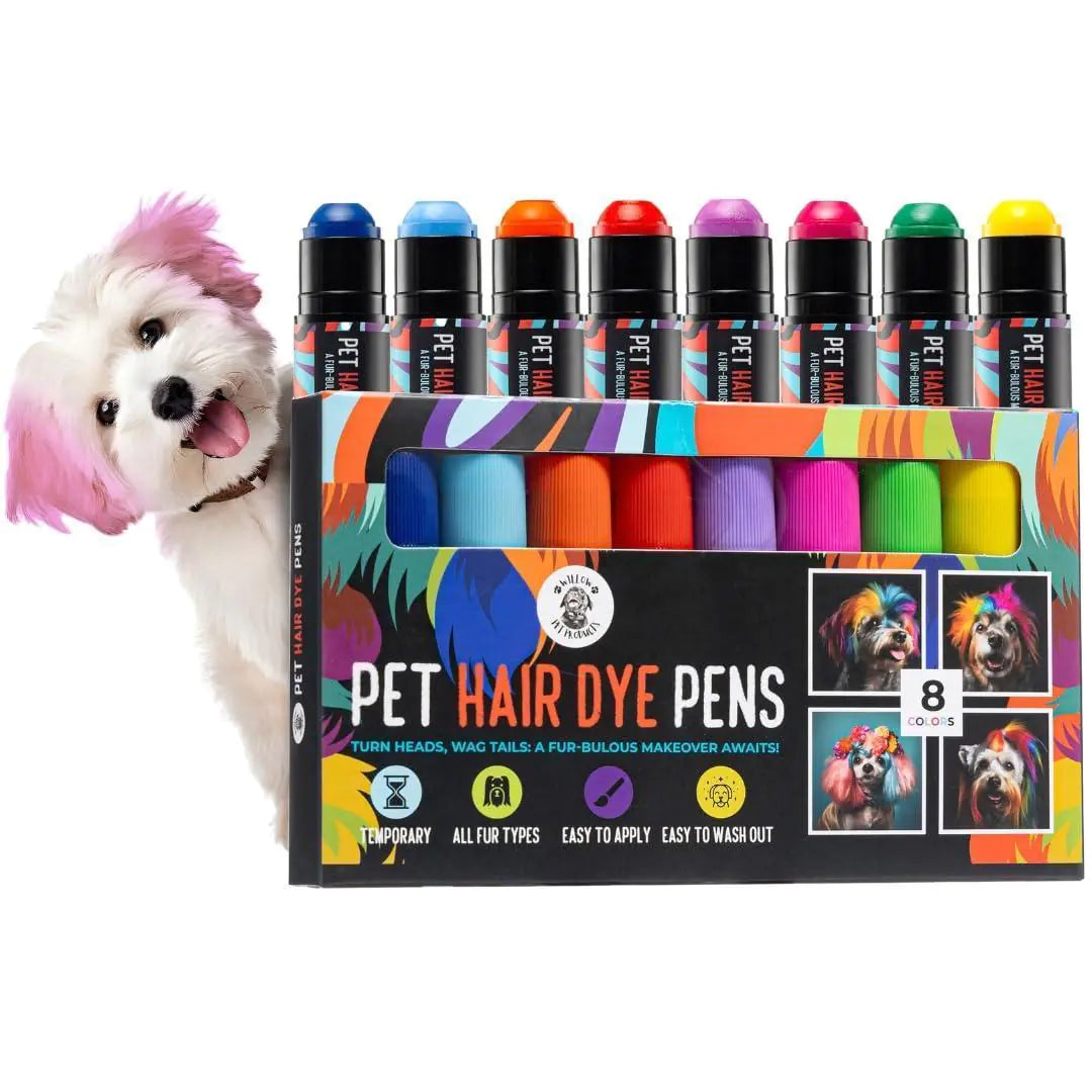 Dog Hair Dye 8 Colors Safe Non Toxic Temporary Pens