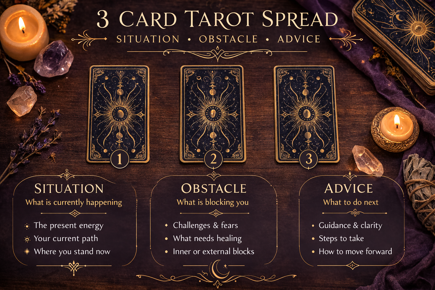 Mystical 3 Card Tarot Readings