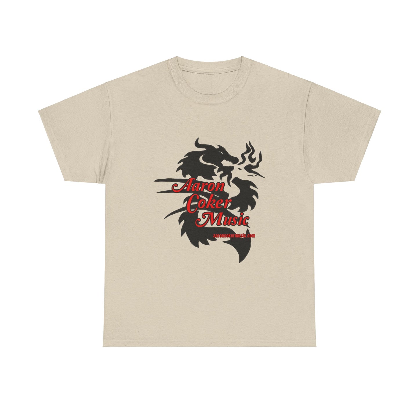 Aaron Coker Music Black Dragon Men's Heavy Cotton Tee