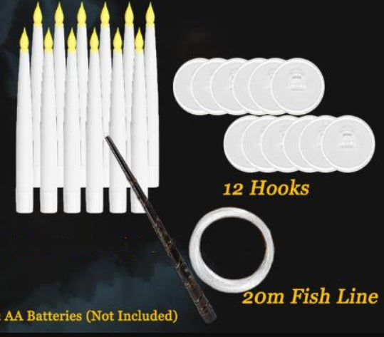 Floating Candles With 20 LED Candle Sticks