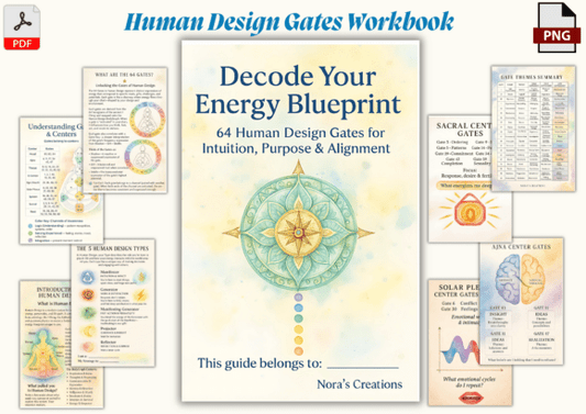 64 Human Design Gates Workbook Graphic Download