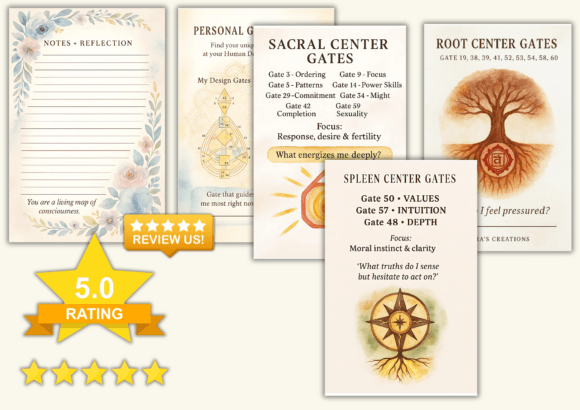 64 Human Design Gates Workbook Graphic Download