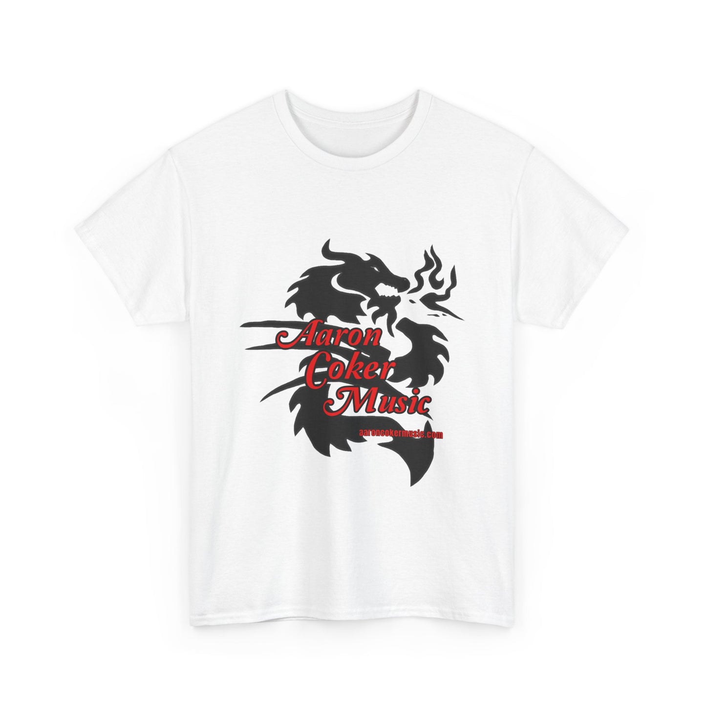 Aaron Coker Music Black Dragon Men's Heavy Cotton Tee