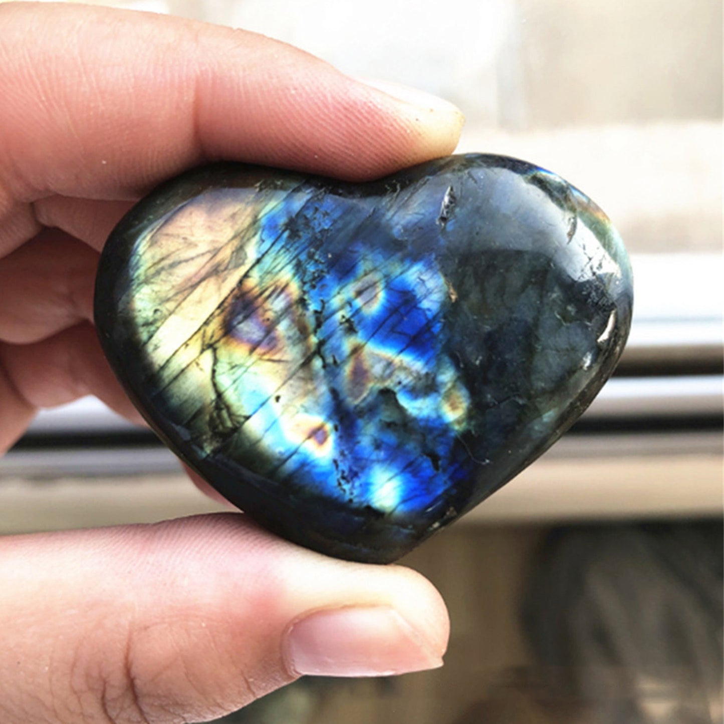 Labradorite Palm Healing Stone