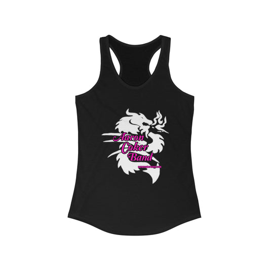 Aaron Coker Band White Dragon Women's Racerback Tank