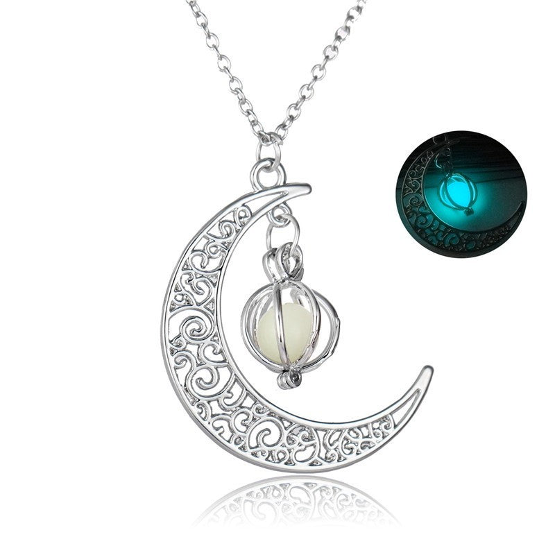 Moon Glowing Stone Necklace