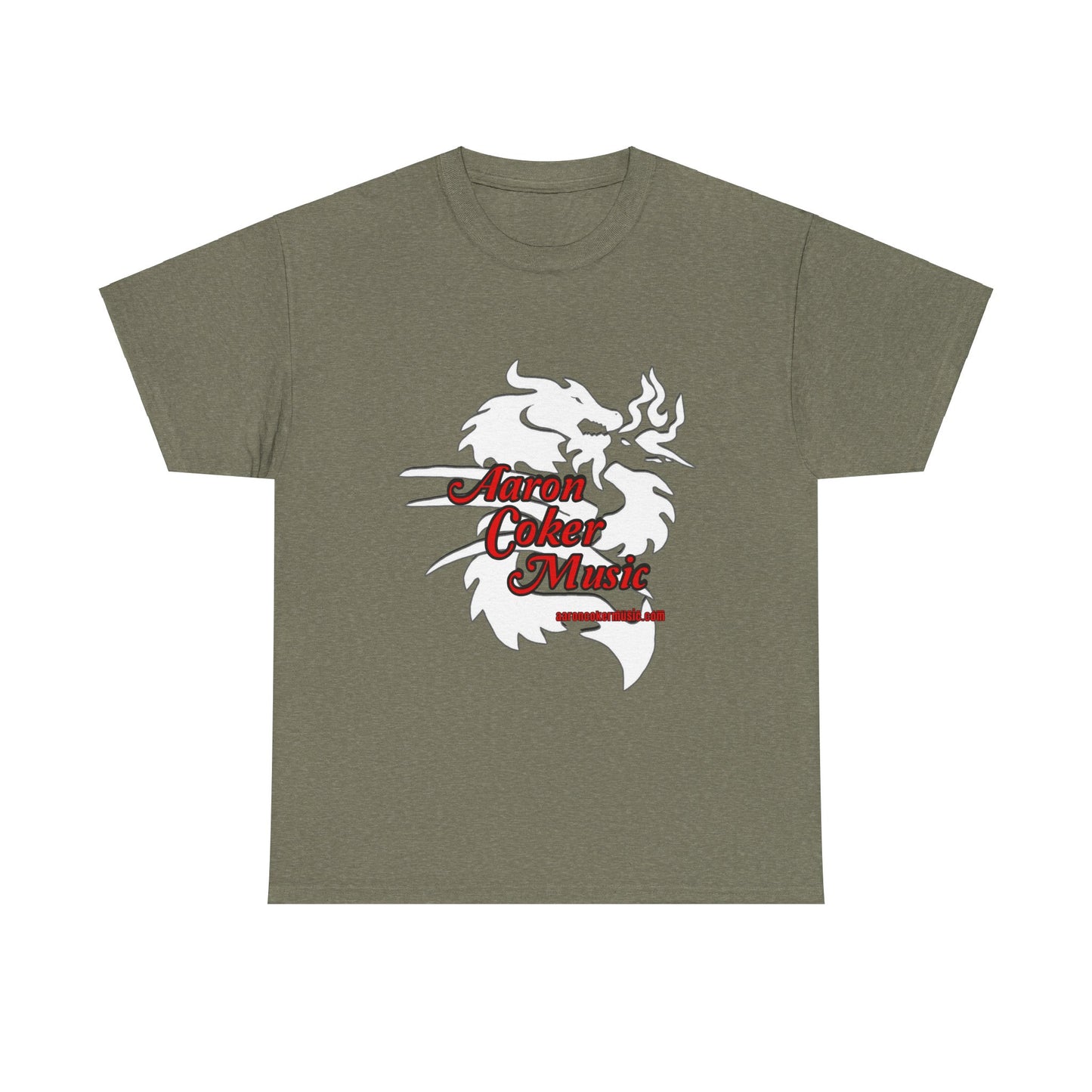 Aaron Coker Music White Dragon Men's Heavy Cotton Tee