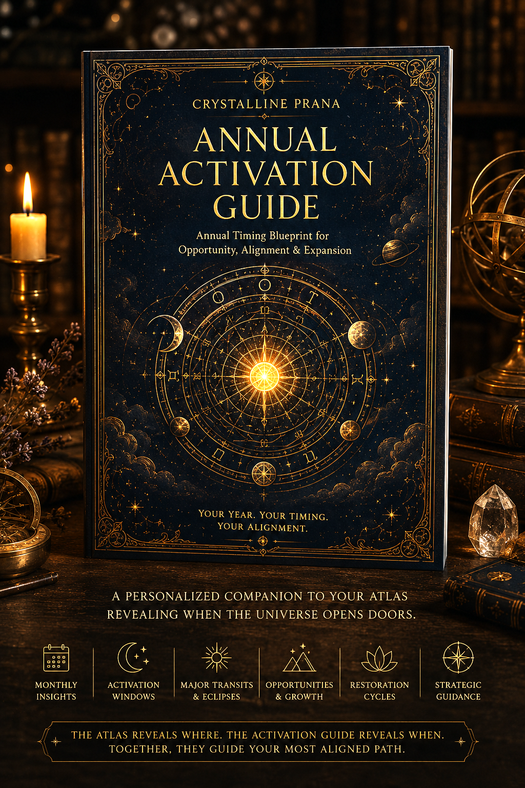 Crystalline Prana Life & Location Astrocartography Atlas & Human Design Blueprint with Bonus Activation Guide