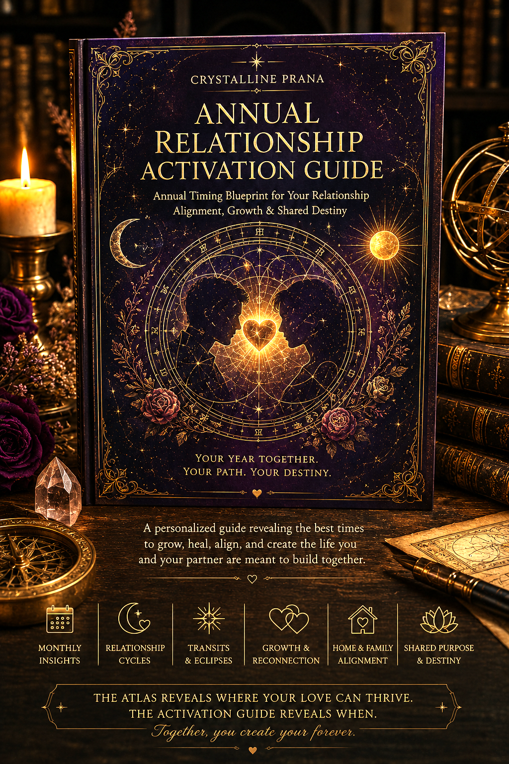 Crystalline Prana Life & Location Astrocartography Atlas & Human Design Blueprint with Bonus Activation Guide
