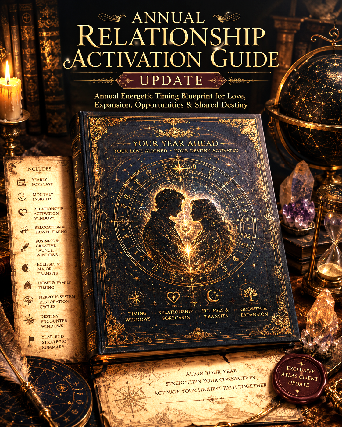 Crystalline Prana Life & Location Astrocartography Atlas & Human Design Blueprint with Bonus Activation Guide