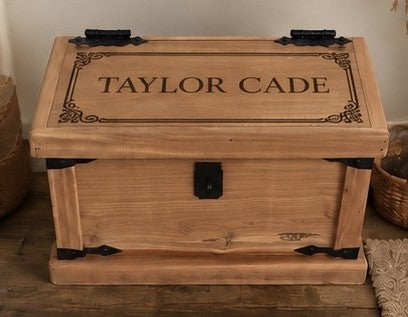Personalized Handcrafted Cedar Keepsake Chest