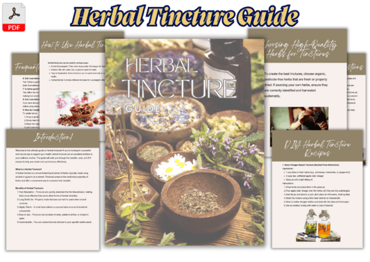 Herbal Tincture Guide – DIY Natural Remedies  (Printable Kit)