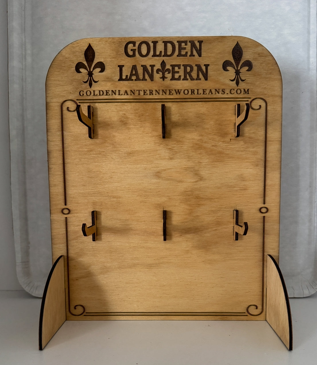 Business Name and QR Code Personalized Wooden Keychain 2 Sides with Bulk Options