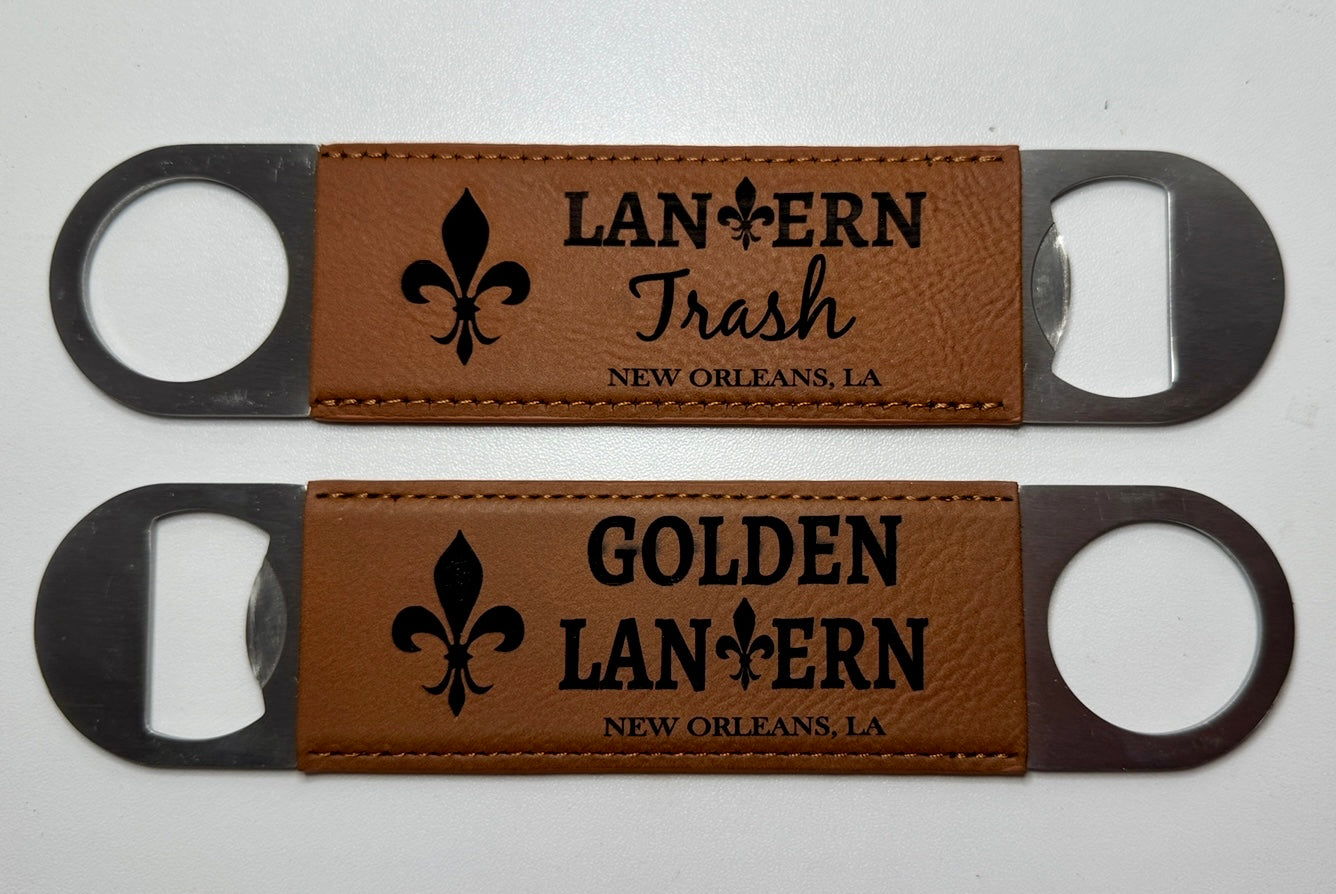 Company Logo Bar Key Bottle Opener 2 Sides or Optional QR Code on Back