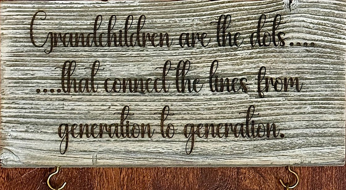 Personalized Grandchildren are the Dots Wall Hanging