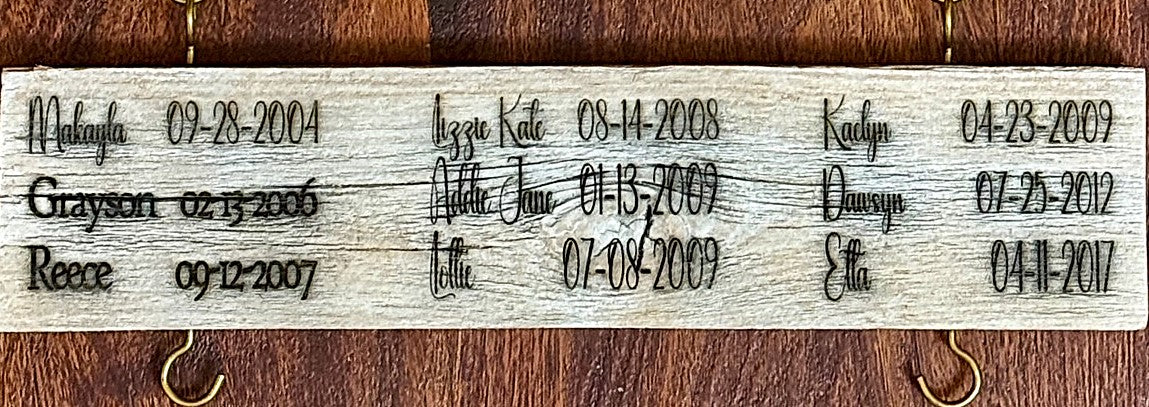 Personalized Grandchildren are the Dots Wall Hanging