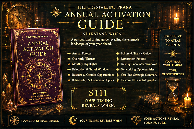Crystalline Prana Life & Location Atlas with Bonus Activation Guide