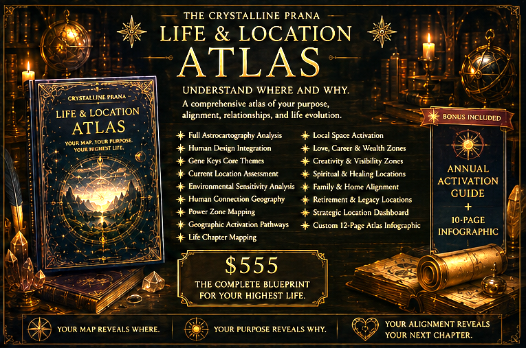 Crystalline Prana Life & Location Atlas with Bonus Activation Guide