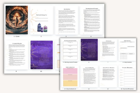 Manifestation Magic Workbook Printable Digital Download