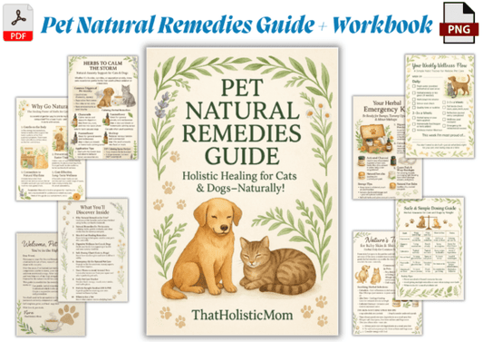 Pet Natural Remedies Guide Printable Wellness Toolkit